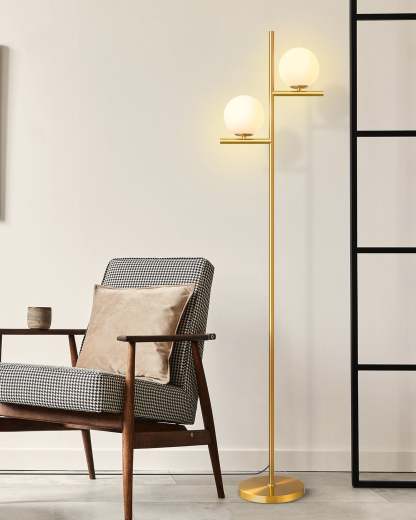 EDISHINE Dimmable Globe Floor Lamp-HLFL08B-B2B