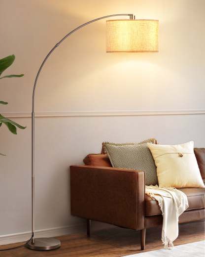 EDISHINE Arc Dimmable Bronze Floor Lamp, 5 Color Temperature-HFLR04X