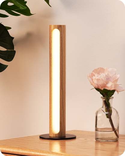 EDISHINE 2 Pack LED Table Lamp, Stepless Dimmable & Memory Function, 3 Color Temperature, Touch Switch-ZHLTL12M2