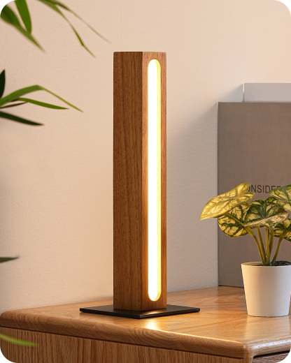 EDISHINE LED Table Lamp, 3 Color Temperature, Stepless Dimmable & Memory Function, Touch Control-HLTL12L