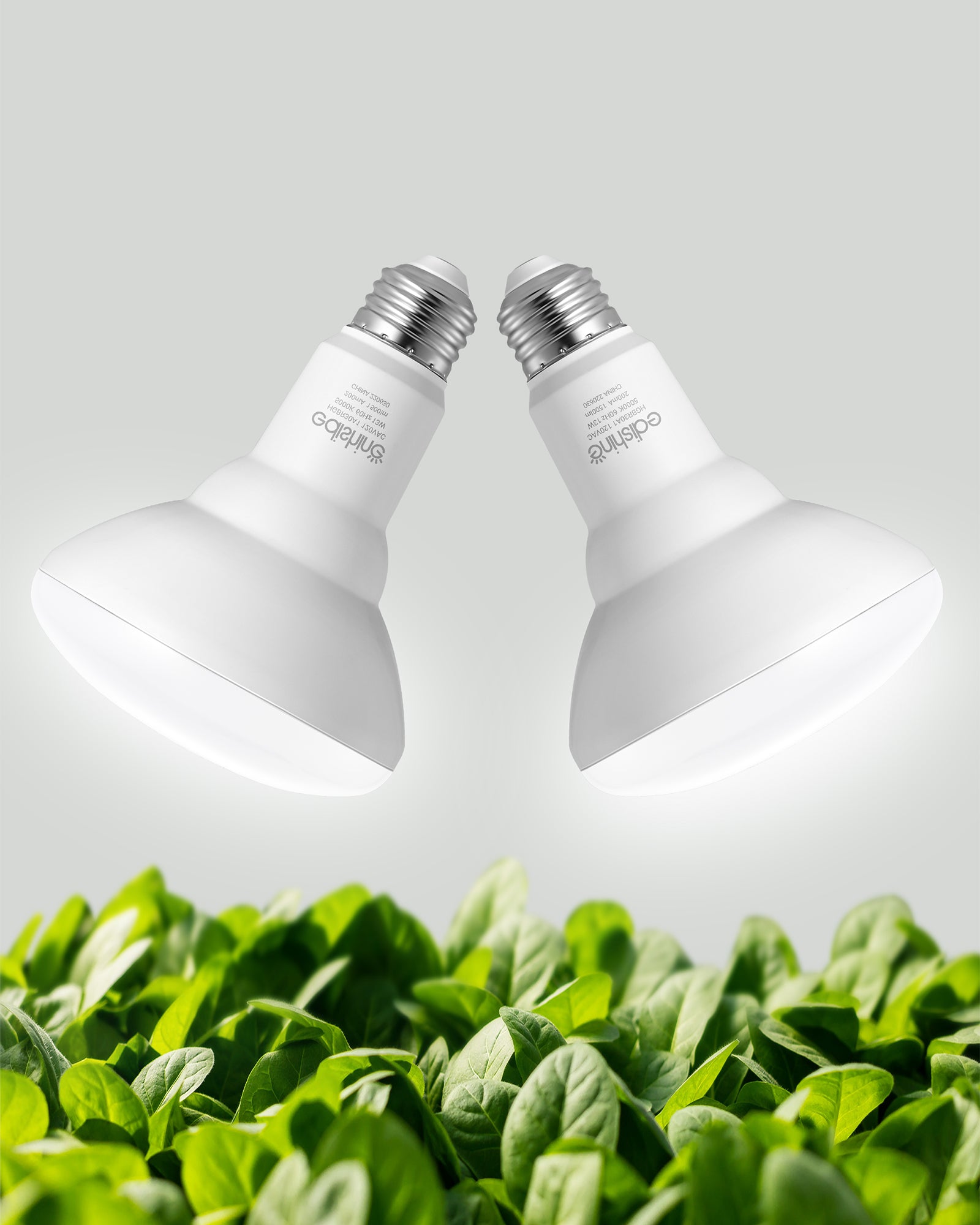 淘汰下架EDISHINE 11W Full Spectrum LED Grow Light Bulb (2 Pack)-HGBR30A1