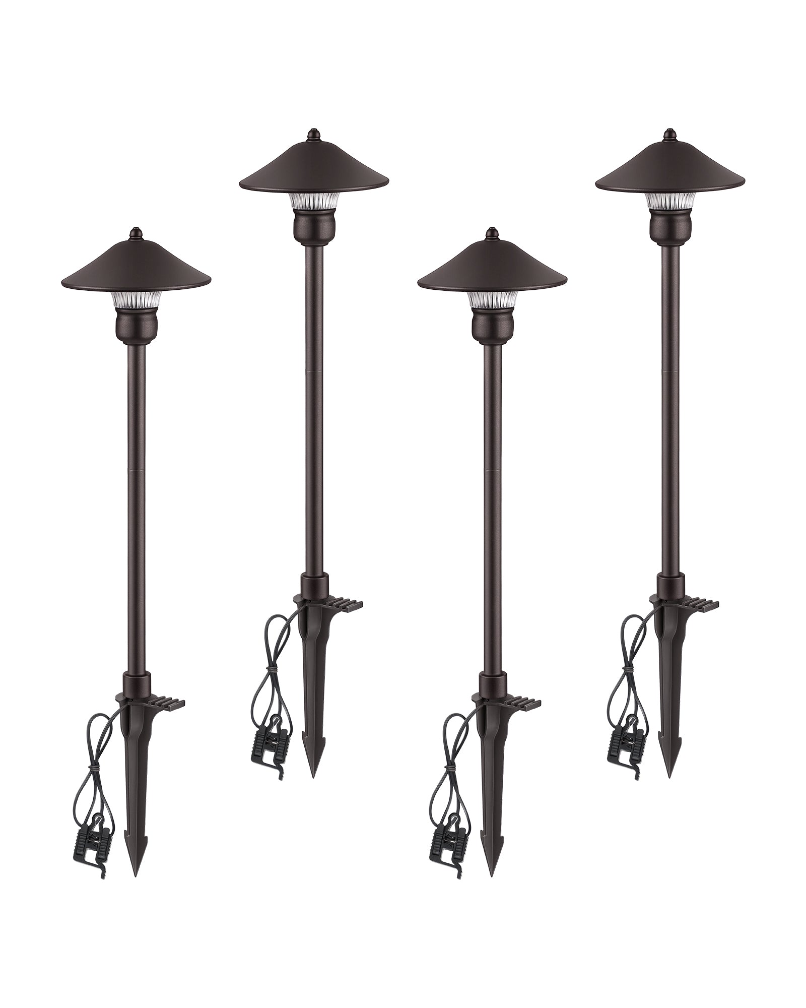 EDISHINE 3W 12V AC/DC LED Low Voltage Landscape Lights (4 Pack)-HGSL06A