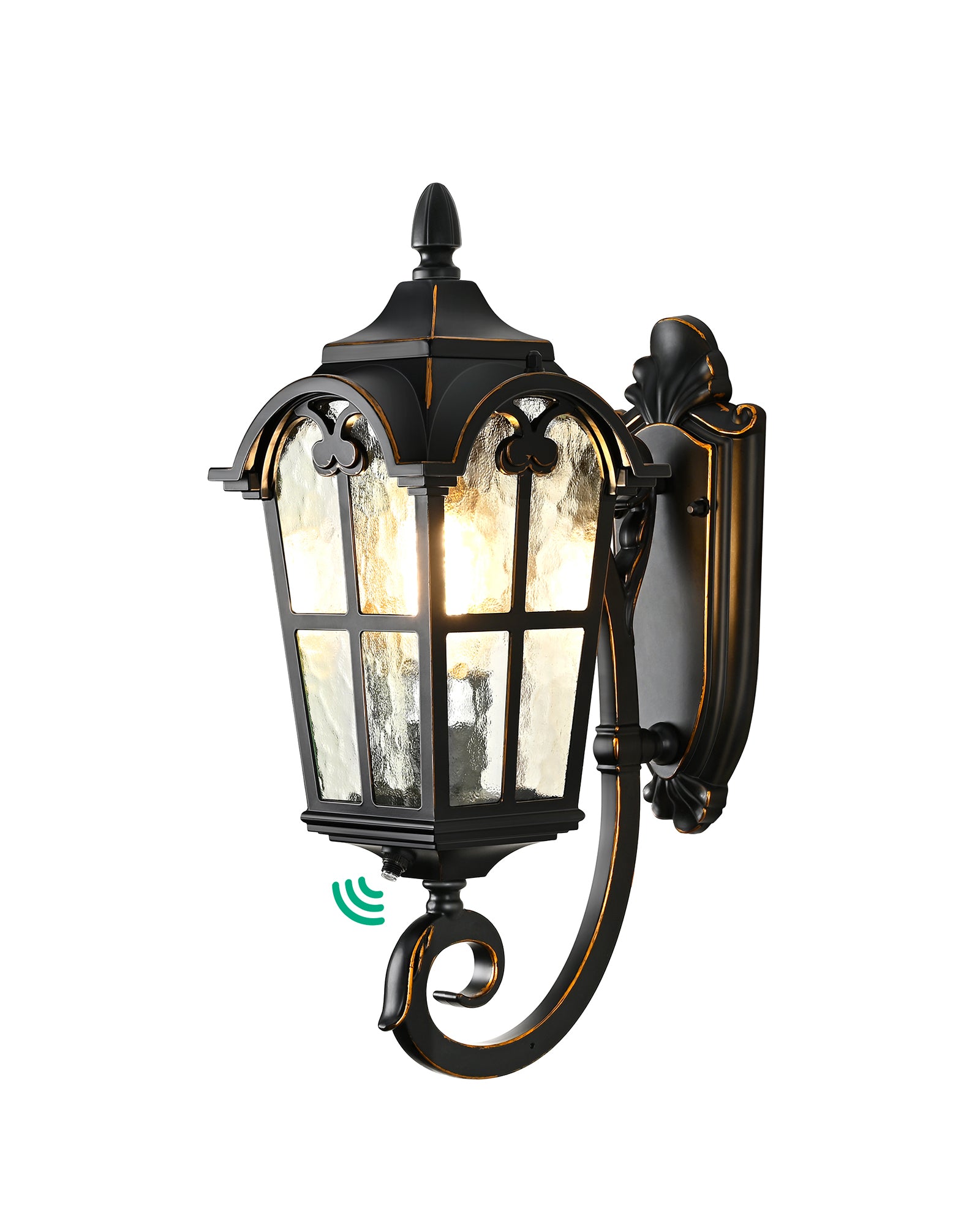 EDISHINE Dusk to Dawn Outdoor Wall Light, 17