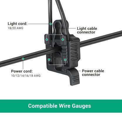 EDISHINE 10/12/14/16/18 Gauge Cables Compatible Low Voltage Wire Connector (6 Pack)-HLVC02A-B2B