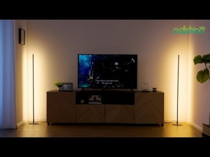 FBA库存不可借下架EDISHINE LED Corner Modern Floor Lamp with Remote Set of 2-F1HFLCB2B