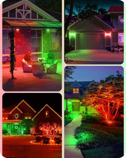 EDISHINE PAR38 Dimmable 18W(120W Equivalent) E26 Base Red & Green Flood Light Bulb, 2 Pack-HDCP38E-B2B