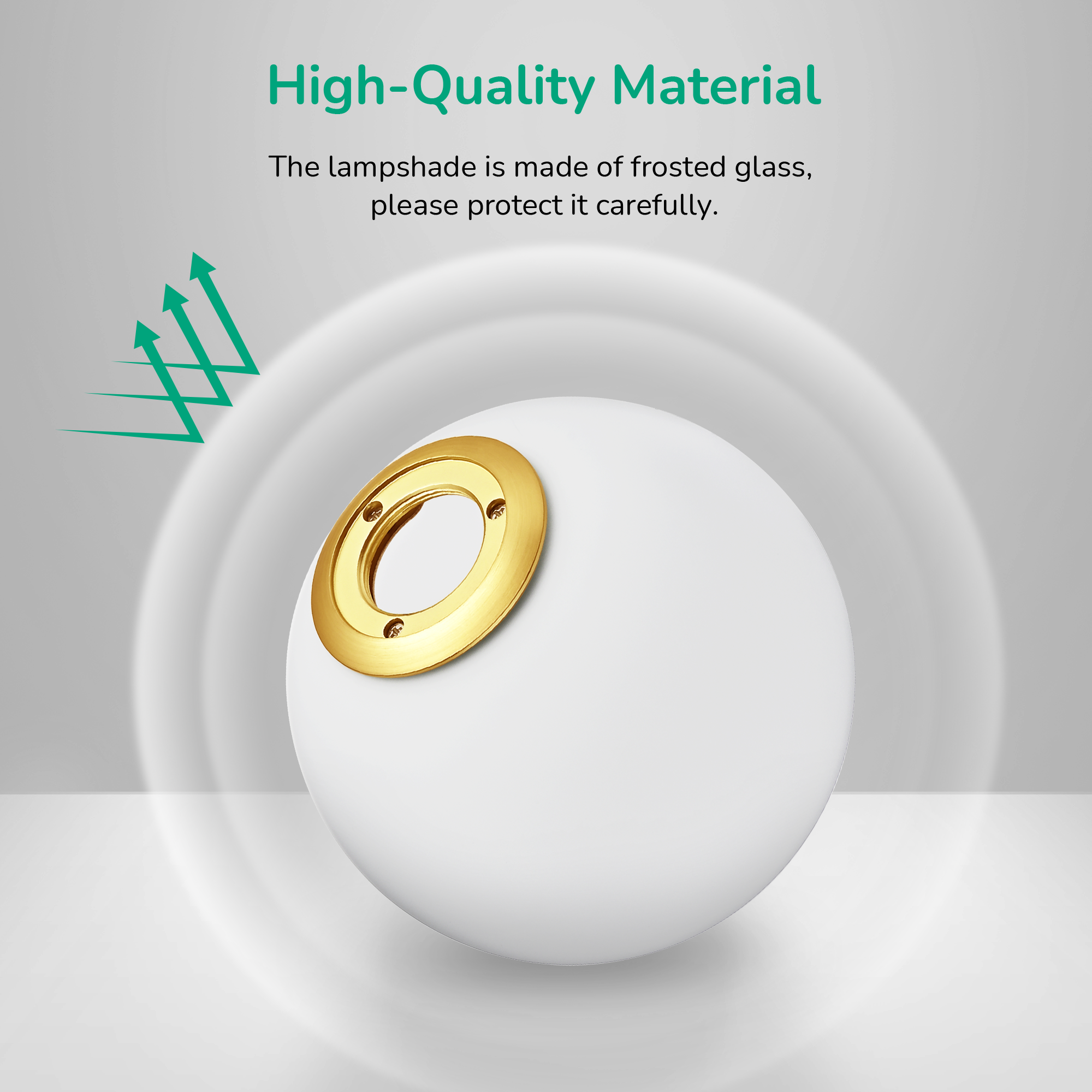 EDISHINE Dimmable Globe Floor Lamp-HLFL08B-B2B