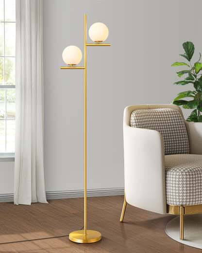 EDISHINE Dimmable Globe Floor Lamp-HLFL08B-B2B