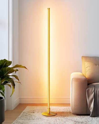 EDISHINE 57.5" Dimmable Smart WiFi Floor Lamp with App & Remote Control-HFLG02W