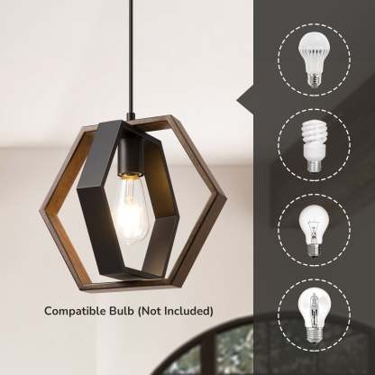[Copy]EDISHINE Pendant Lights, Adjustable Height (1 Pack)-HHPL14C