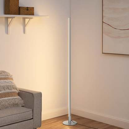 EDISHINE  Black RGBW, Mood Lighing, Smart WiFi Dimmable Floor Lamp with App & Remote Control, 1 Pack-HFLK02W