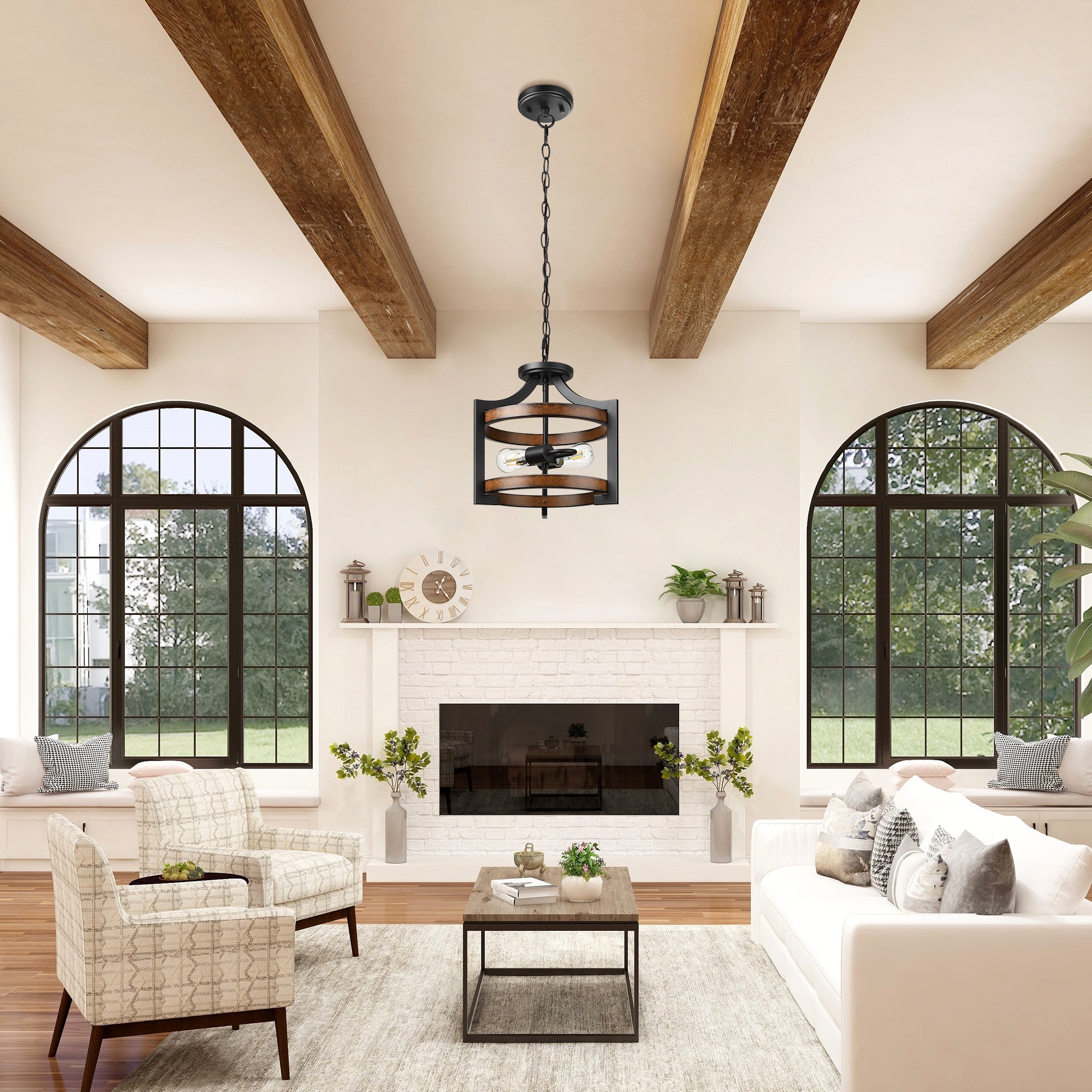 EDISHINE Semi Flush Mount Ceiling Light-HSCL04A