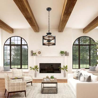 EDISHINE Semi Flush Mount Ceiling Light-HSCL04A