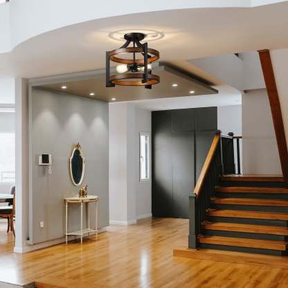 EDISHINE Semi Flush Mount Ceiling Light-HSCL04A