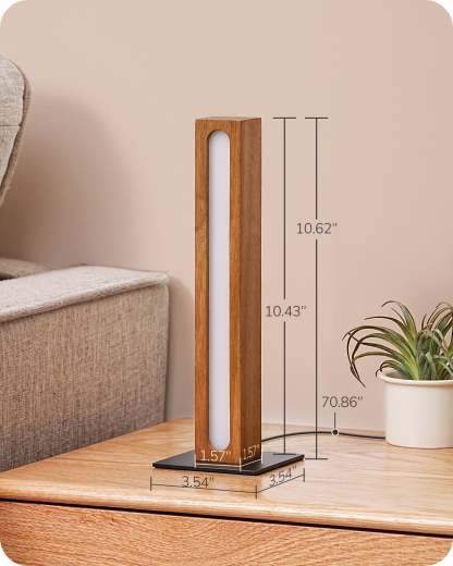 EDISHINE LED Table Lamp, 3 Color Temperature, Stepless Dimmable & Memory Function, Touch Control-HLTL12L
