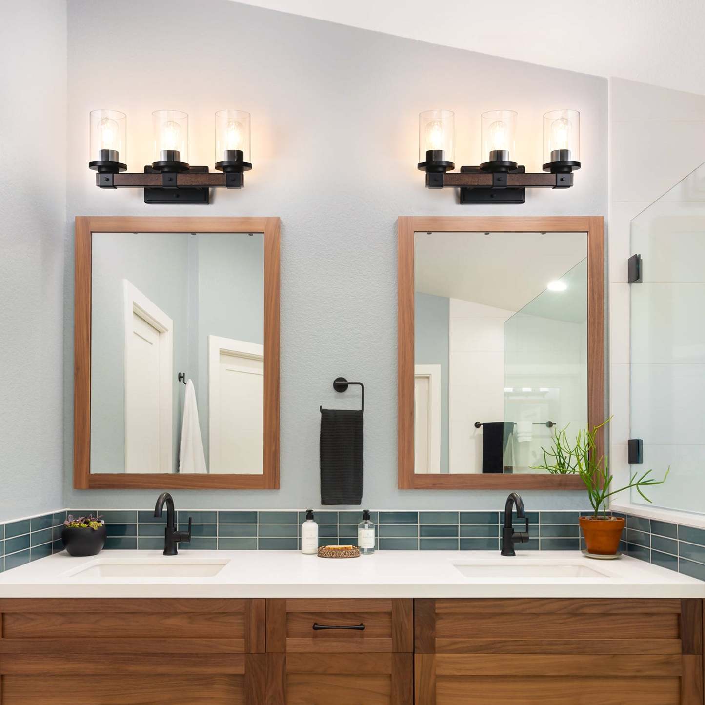 EDISHINE Farmhouse Vanity Lights for Bathroom-HHVL02D-B2B