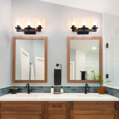 EDISHINE Farmhouse Vanity Lights for Bathroom-HHVL02D-B2B