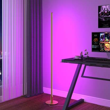 EDISHINE 57.5" Dimmable Smart WiFi Floor Lamp with App & Remote Control-F1HFLG02W