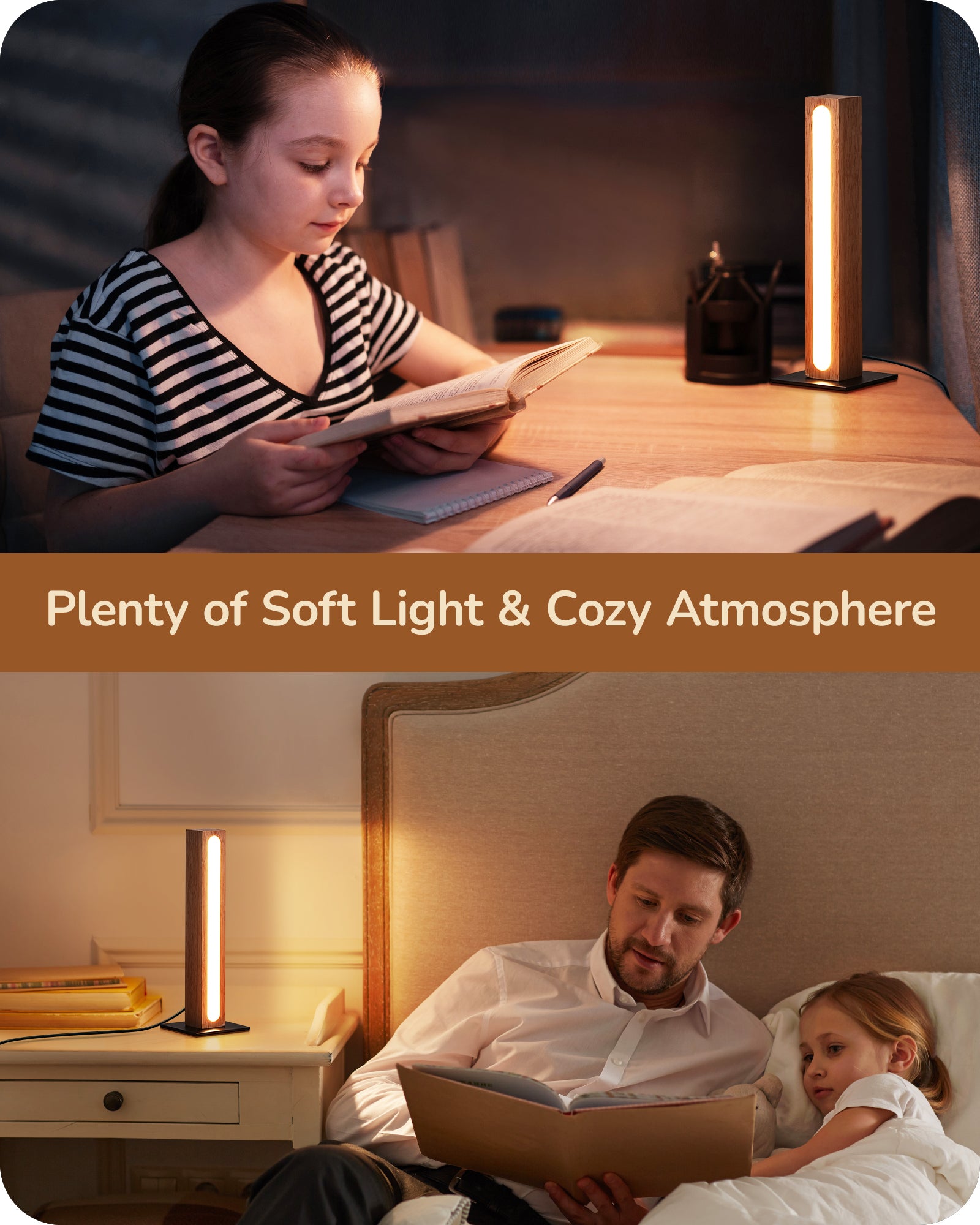 EDISHINE LED Table Lamp, 3 Color Temperature, Stepless Dimmable & Memory Function, Touch Control-HLTL12L