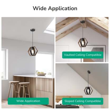 [Copy]EDISHINE Pendant Lights, Adjustable Height (1 Pack)-HHPL14C