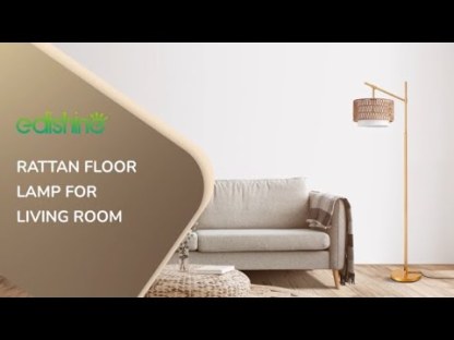 EDISHINE Arc Floor Lamp with 5 Color Temperatures, Adjustable-HFLEA3A