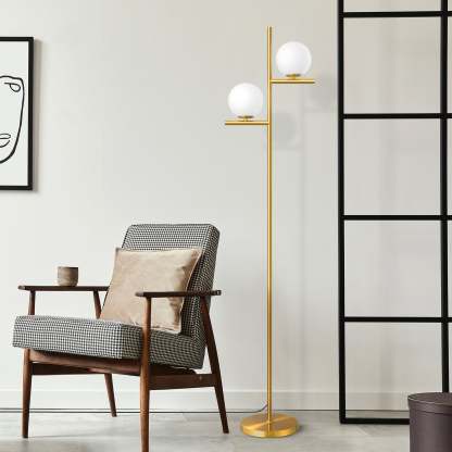 EDISHINE Dimmable Globe Floor Lamp-HLFL08B-B2B