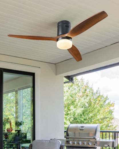 EDISHINE 52 Inch Remote Control Ceiling Fans With Lights-HCFM01B-B2B