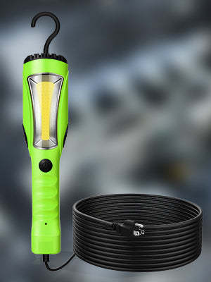 EDISHINE 25ft 2000LM COB LED Work Light with Cord 16 Gauge SJTW-HCWL02B-B2B
