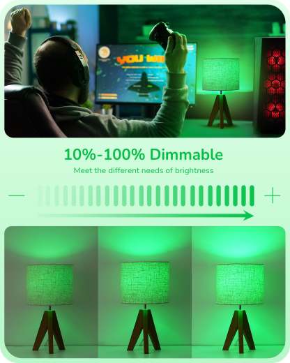EDISHINE Dimmable Green Light Bulb (6 Pack)-HDCC35G-B2B