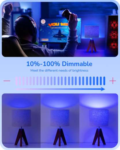 EDISHINE Dimmable Blue Light Bulb (6 Pack)-HDCC35H-B2B