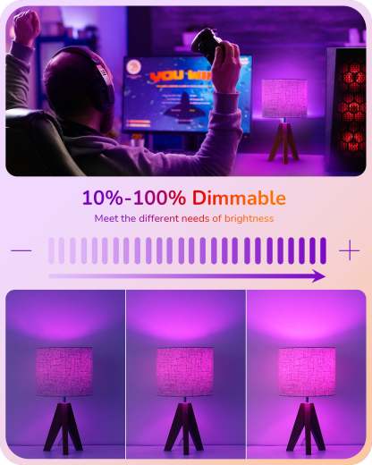 缺货下架EDISHINE 6 Pack Purple & Orange Dimmable Light Bulb-HDCC35C