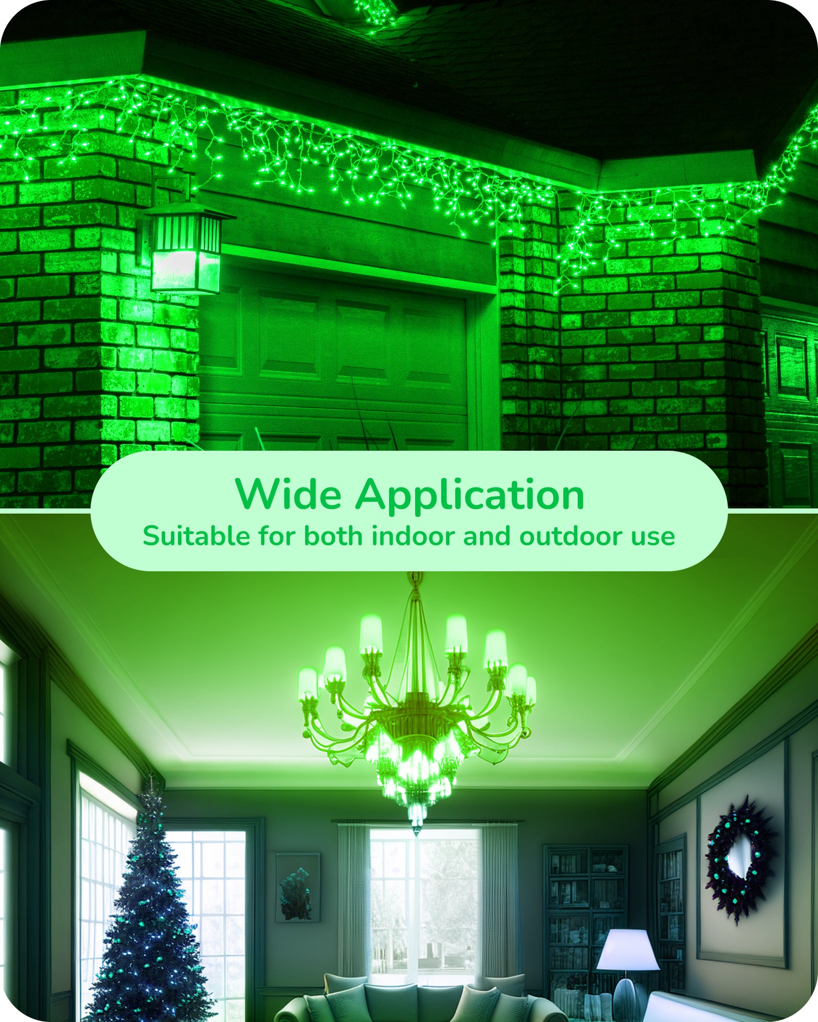 EDISHINE Dimmable Green Light Bulb (6 Pack)-HDCC35G-B2B