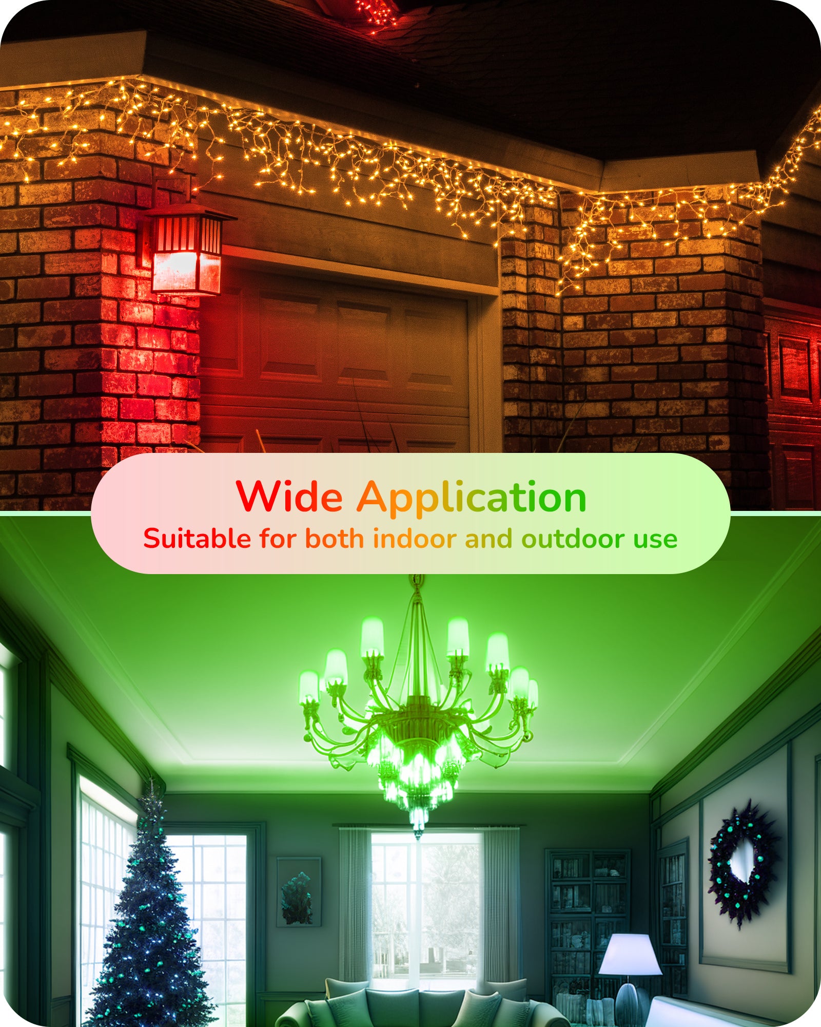缺货下架EDISHINE Dimmable Red Green Light Bulb (6 Pack)-HDCC35J