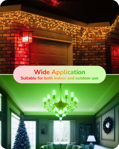 缺货下架EDISHINE Dimmable Red Green Light Bulb (6 Pack)-HDCC35J