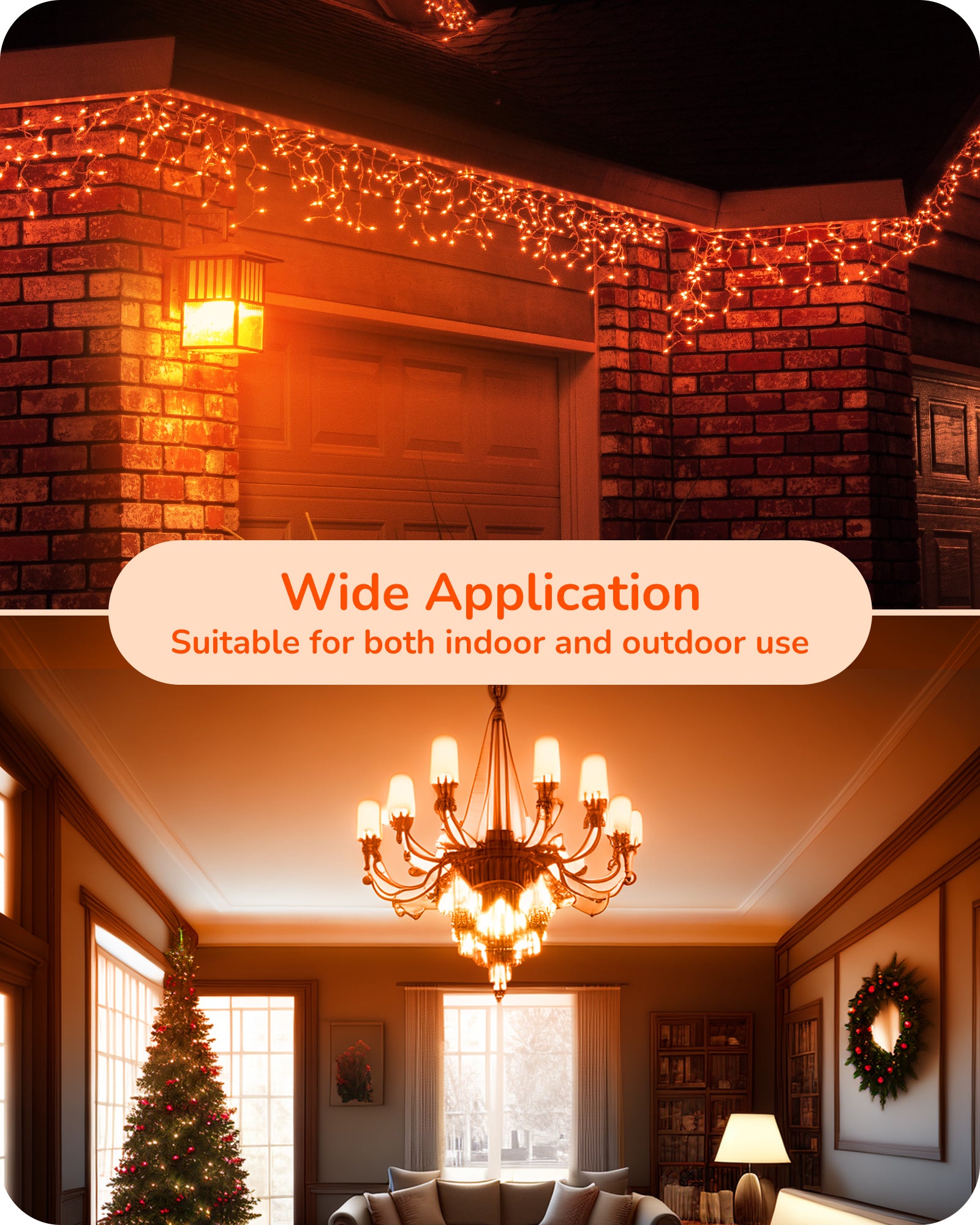 缺货下架EDISHINE 6 Pack Orange Dimmable Light Bulb-HDCC35B
