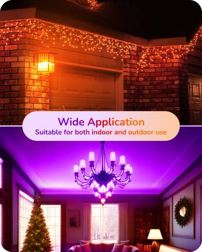 缺货下架EDISHINE 6 Pack Purple & Orange Dimmable Light Bulb-HDCC35C