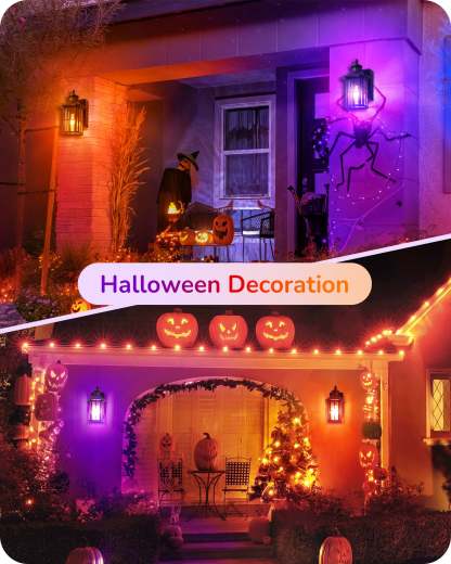 缺货下架EDISHINE 4 Pack Dimmable Purple & Orange Light Bulb-HDCF19C