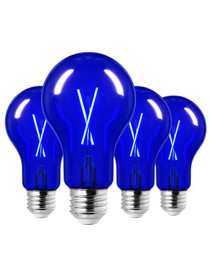 EDISHINE 4 Pack Dimmable Blue Light Bulb-HDCF19H-B2B