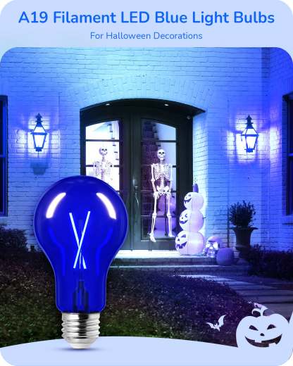 EDISHINE 4 Pack Dimmable Blue Light Bulb-HDCF19H-B2B