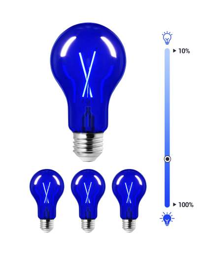 EDISHINE 4 Pack Dimmable Blue Light Bulb-HDCF19H-B2B