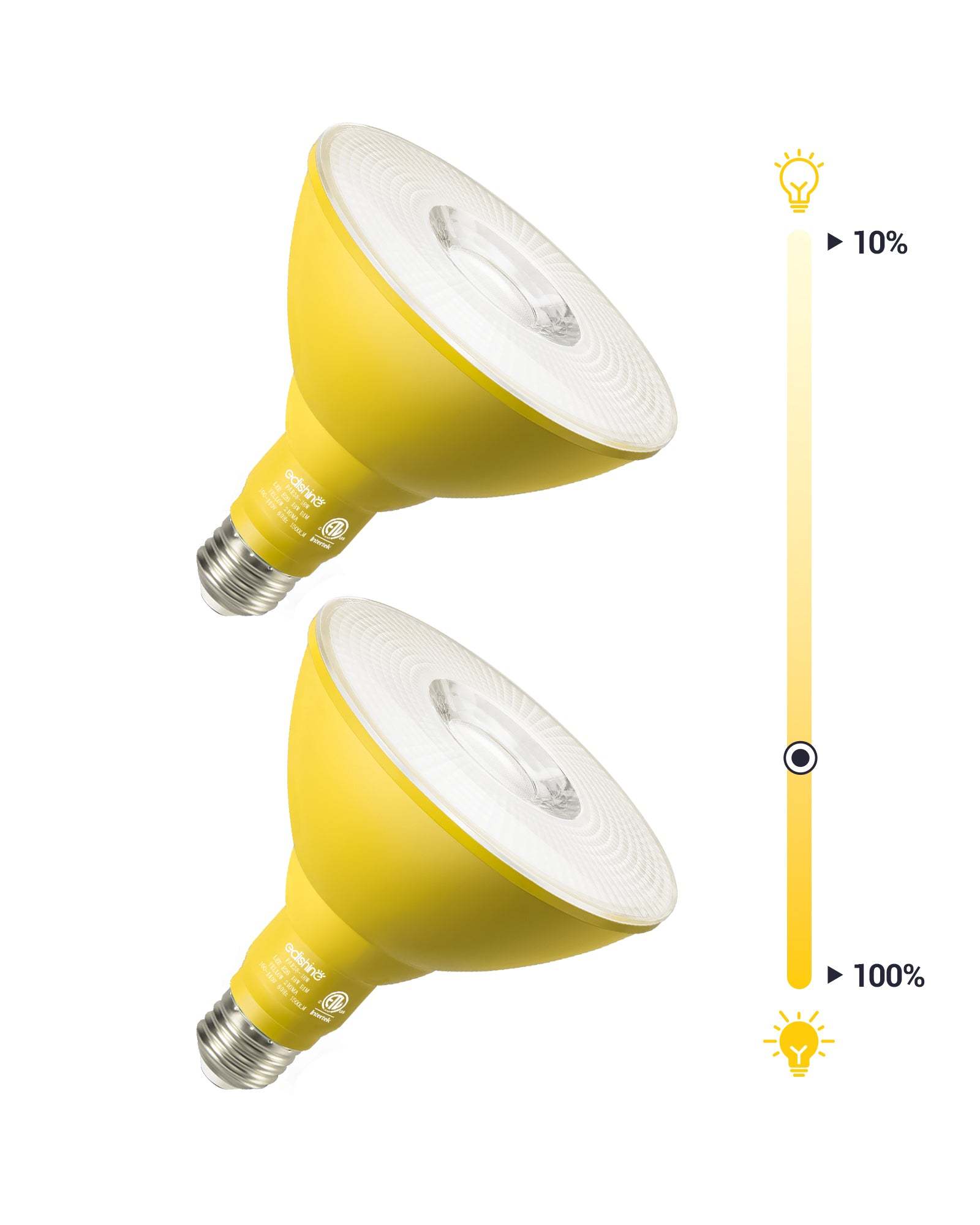 EDISHINE PAR38 Yellow Flood Light Bulb, Dimmable Yellow LED Light Bulb
