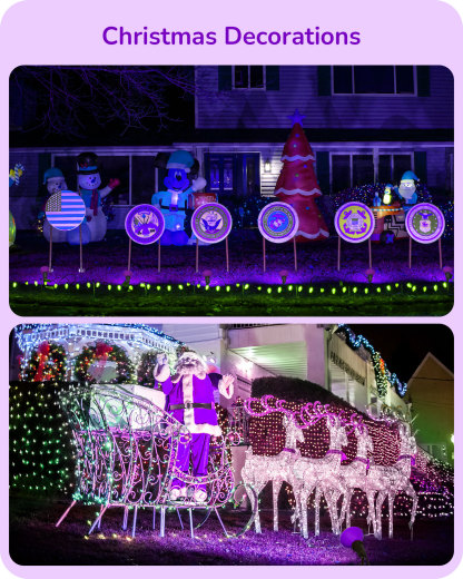 EDISHINE 4 Pack Halloween Dimmable PAR38 Purple LED Flood Light Bulbs-HDCP38F