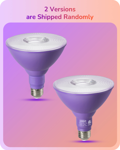 EDISHINE 4 Pack Halloween Dimmable PAR38 Purple & Orange LED Flood Light Bulbs-HDCP38H