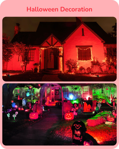 EDISHINE 4 Pack Halloween Dimmable PAR38 Red LED Flood Light Bulbs-HDCP38J