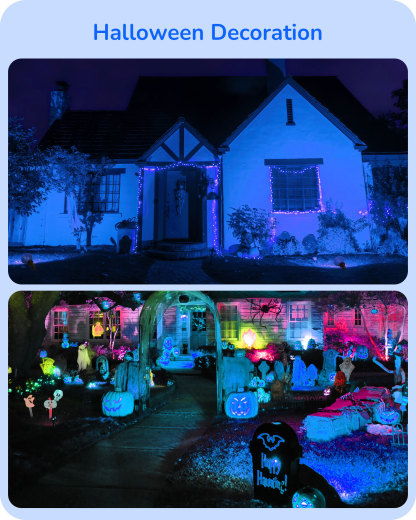 EDISHINE 4 Pack Halloween Dimmable PAR38 Blue LED Flood Light Bulbs-HDCP38K