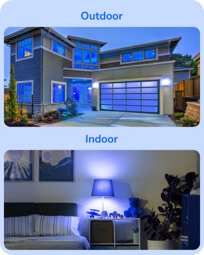 EDISHINE 4 Pack Halloween Dimmable PAR38 Blue LED Flood Light Bulbs-HDCP38K