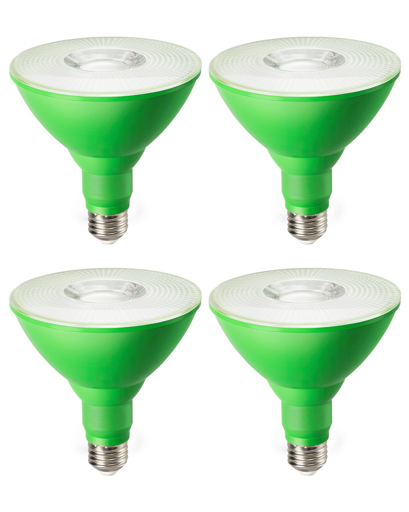 EDISHINE 4 Pack Halloween Dimmable PAR38 Green LED Flood Light Bulbs-HDCP38L