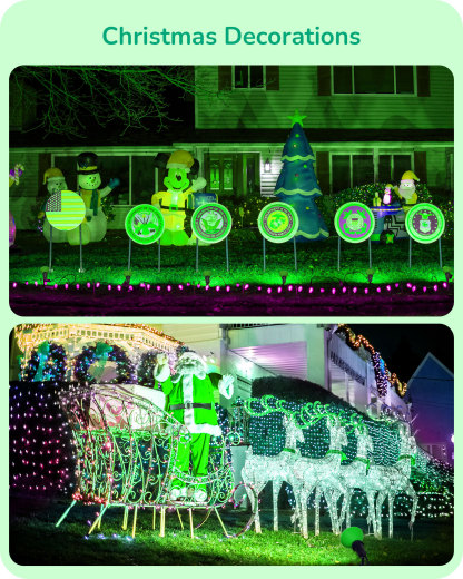 EDISHINE 4 Pack Halloween Dimmable PAR38 Green LED Flood Light Bulbs-HDCP38L
