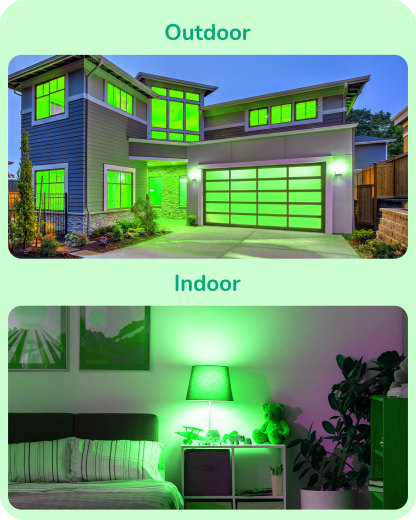 EDISHINE 4 Pack Halloween Dimmable PAR38 Green LED Flood Light Bulbs-HDCP38L