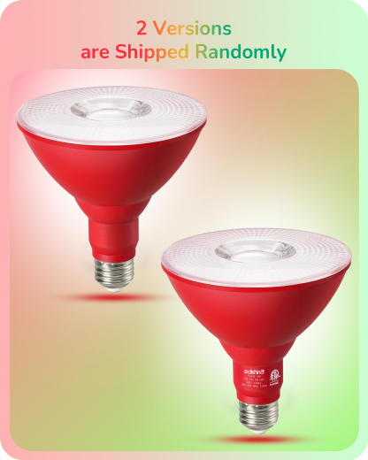 EDISHINE 4 Pack Halloween Dimmable PAR38 Red & Green LED Flood Light Bulbs-HDCP38M